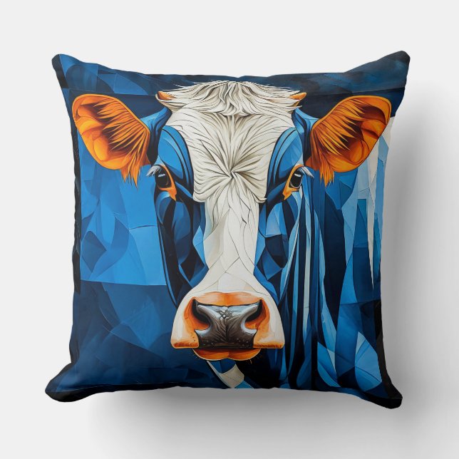 Coussin Verre coloré vache (Recto)