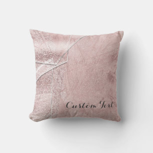 Coussin Verre cristal à paillettes roses style designer gl