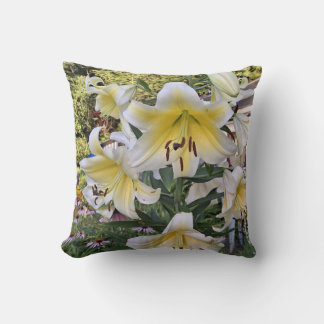 Coussin Verre de lis jaune