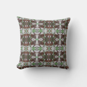 Coussin Verre de mer Abstrait Kaleidoscope Motif moderne