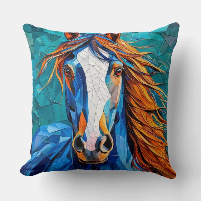 Coussin Verre teinté de cheval (Recto)