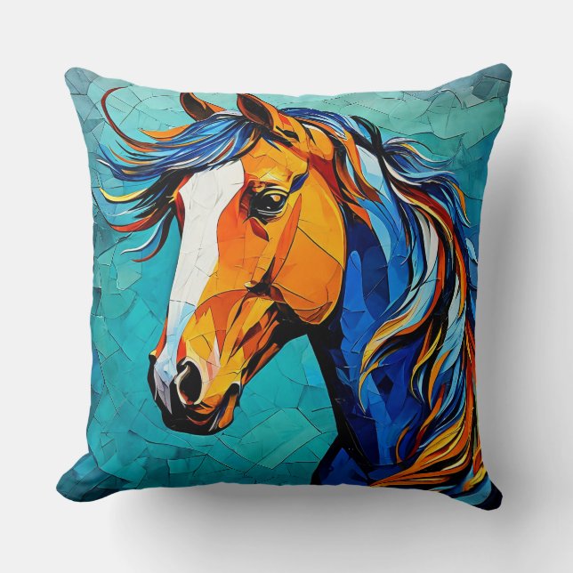 Coussin Verre teinté de cheval (Recto)