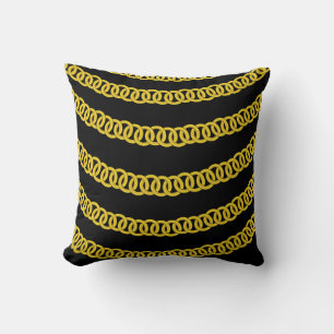 Coussin Verrouillages Gold Black