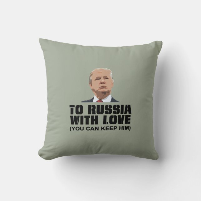 Coussin Vers la Russie avec amour (Recto)