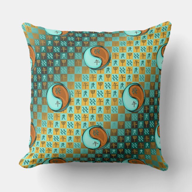 Coussin Verseau & Cheval de Bois (Recto)