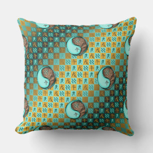 Coussin Verseau & Cheval de Terre