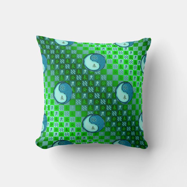 Coussin Verseau & Chèvre d'eau (Recto)