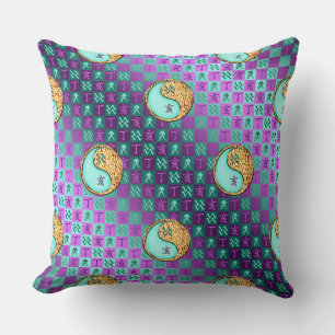 Coussin Verseau & Sanglier de Feu
