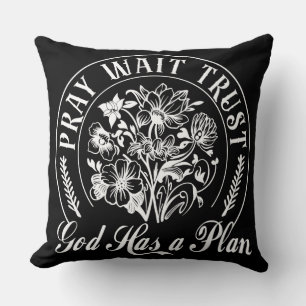 Coussin Verset biblique chrétienne inspirant