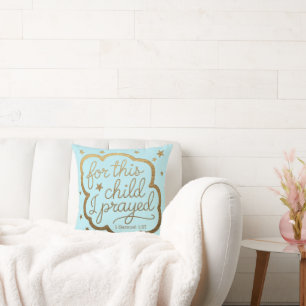 Coussin verset biblique de 1 Samuel 1:27