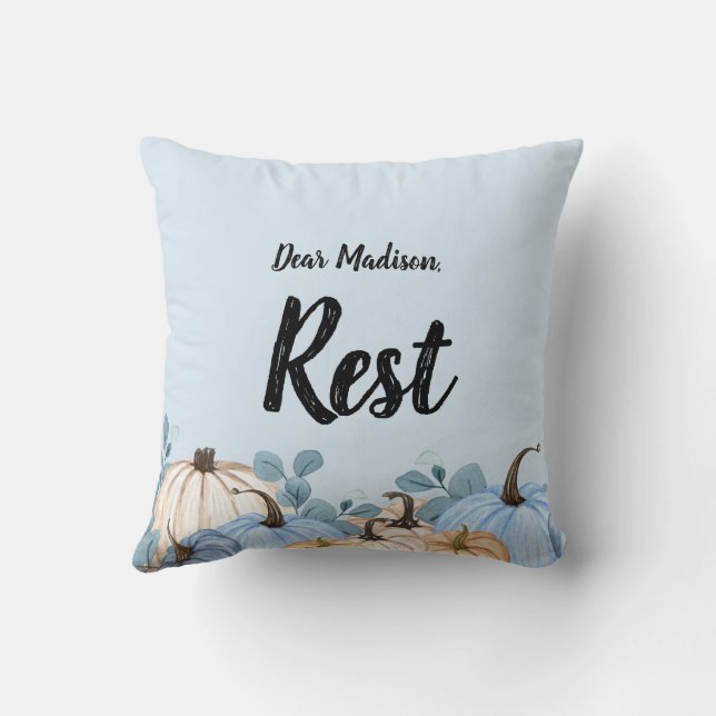 Coussin Verset biblique de la récolte de Thanksgiving (Verso)