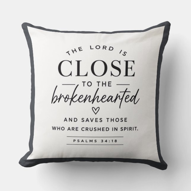 Coussin Verset biblique - Le Seigneur est proche (Recto)