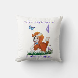 Coussin verset de la Bible