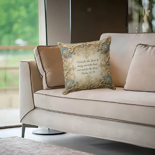 Coussin Verset de la Bible personnalisable victorien