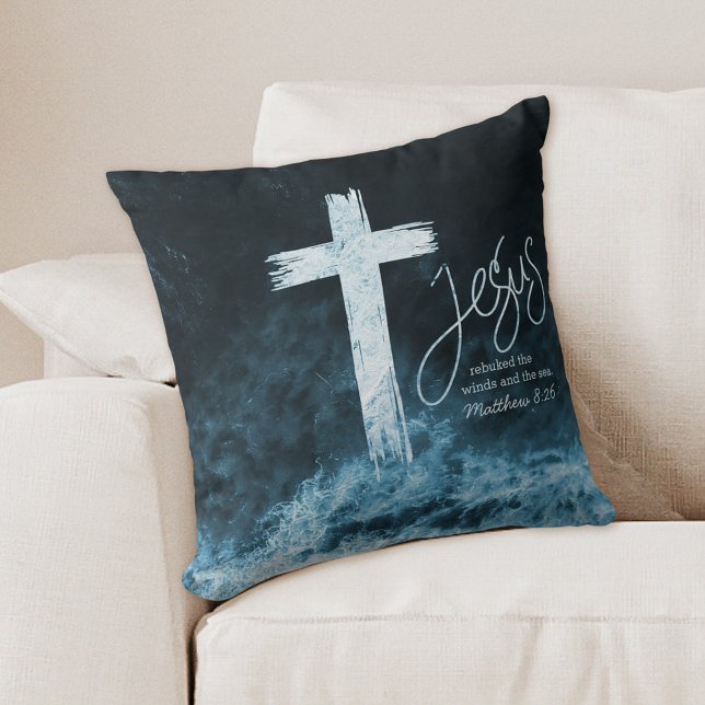 Coussin Verset de l'Écriture de la Croix Sombre (Créateur téléchargé)