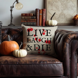 Coussin Version d'Halloween de Live Laugh Love