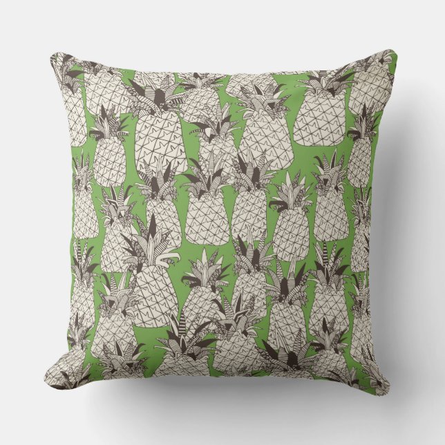 Coussin vert ananas (Recto)