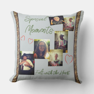 Coussin Vert argenté