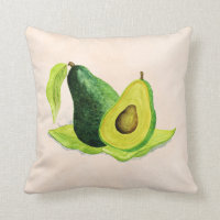 Vert Avocado Fruit à vie morte en aquarelle