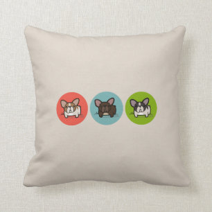 Coussin Vert bleu Frenchie