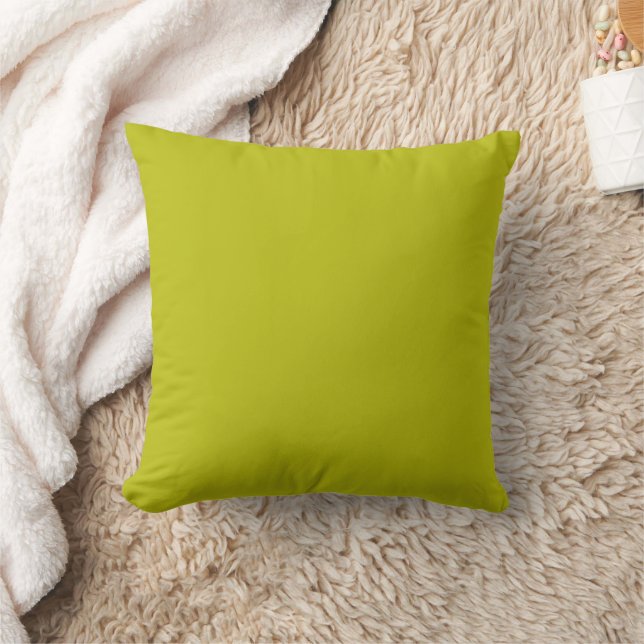 Coussin Vert Chartreuse Simple Uni Couleur Unie (Couverture)