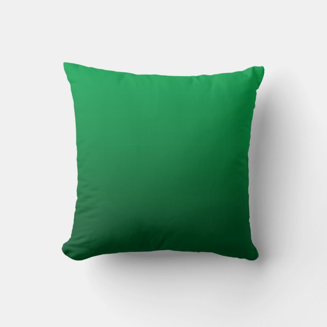 Coussin vert clair personnalisable de gradient (Recto)
