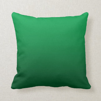 Coussin vert clair personnalisable de gradient
