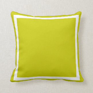 coussin vert clair solide