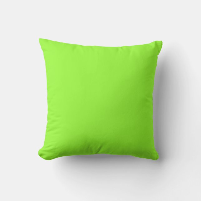 coussin vert clair solide (Recto)