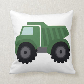 Coussin vert de camion à benne basculante