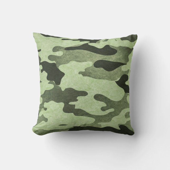 Coussin vert de camouflage (Recto)