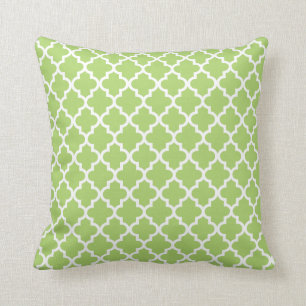 Coussin Vert de chaux marocain du motif