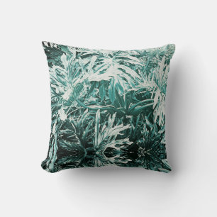 Coussin Vert délicieux Monster Plante Feuilles Cushion