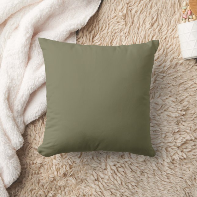 Coussin vert d'olive clair solide/ (Couverture)