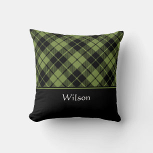 Coussin Vert écossais Tartan Plaid Personnalisé
