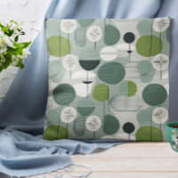 Vert et gris Moderne du milieu du siècle