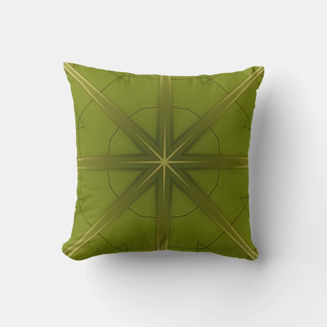 Coussin Vert et Or (Recto)