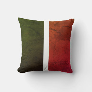 Coussin Vert et orange colorés