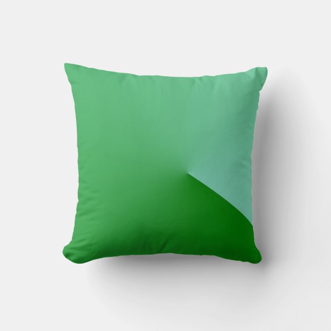 Coussin vert géométrique (Recto)