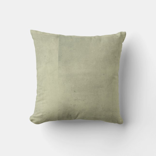 Coussin Vert gris affligé (Recto)