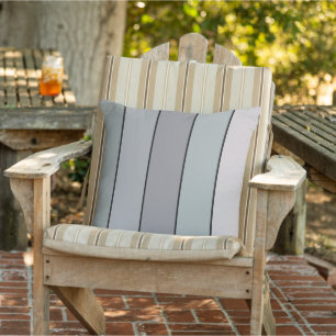 Coussin Vert Gris Avec Bandes Noires Sur Papier Aquarelle