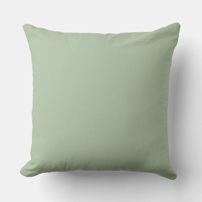 Coussin Vert menthe clair | Texture de faux burlap (Recto)