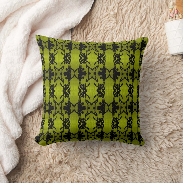 Coussin vert, naturel, décoration maison, abstrait, mode (Couverture)