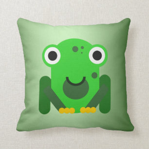 Coussin Vert personnalisé M. Frog