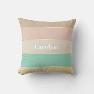 Coussin Vert rose or personnalisé Couleur Été Blocage Band