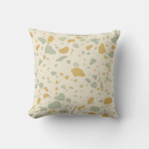 Vert Sauge et Or Terrazzo Moderne