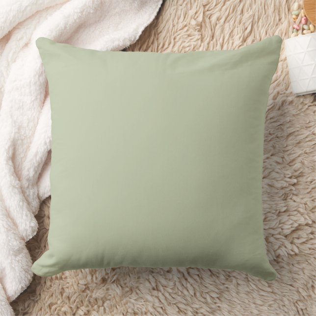 Coussin Vert sauge pâle uni (Couverture)