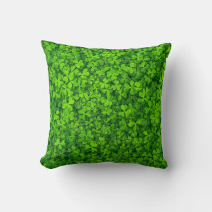 Coussin vert shamrock, Saint Patrick's Day,