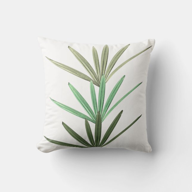 Coussin Vert sur Blanc (Recto)