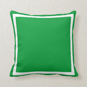 coussin vert uni
